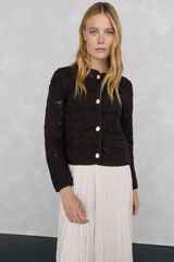Pedro del Hierro Casaco de malha de crochet Marrom