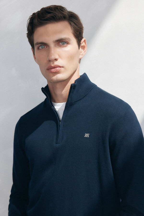 Pedro del Hierro Jersey semicisne Azul