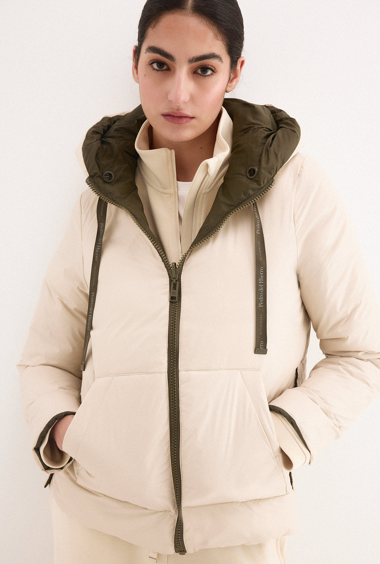 Pedro del Hierro Parka revers&iacute;vel com capuz