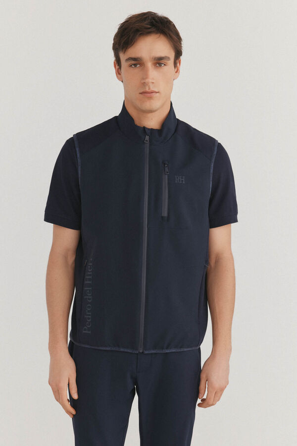 Pedro del Hierro Colete t&eacute;cnico de golfe Azul