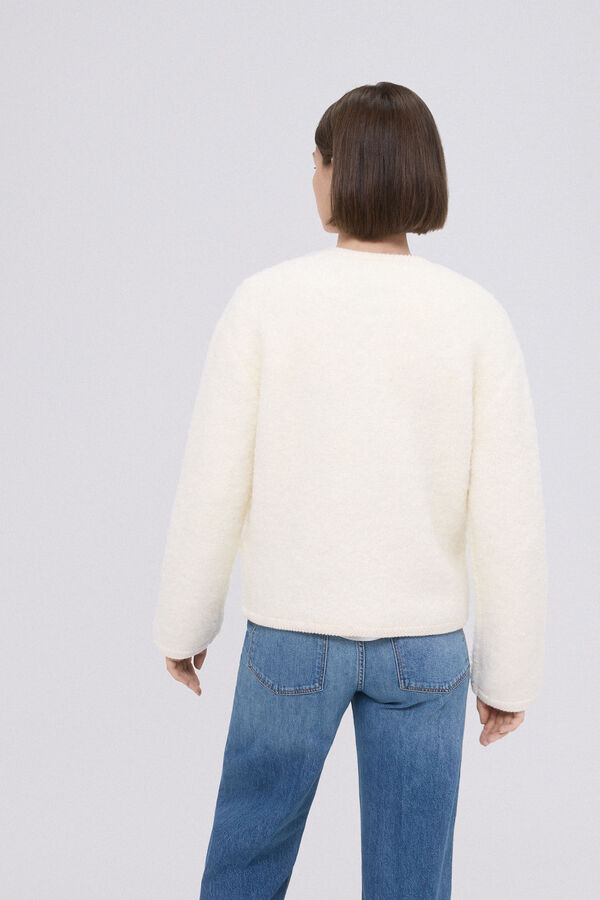 TFP by Tamara Falc&oacute; Chaqueta de punto boucle Beige