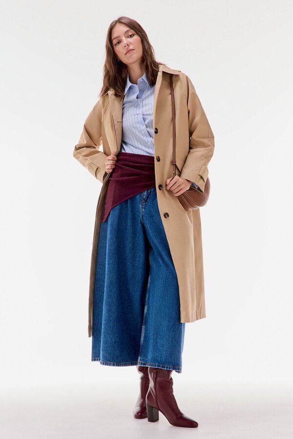 TFP by Tamara Falc&oacute; Parka comprida capuz Beige