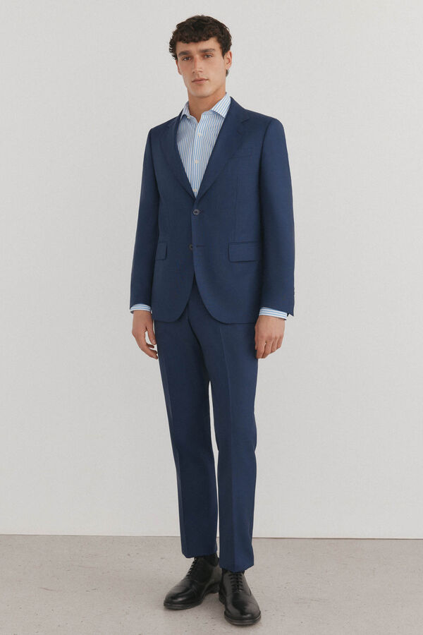 Pedro del Hierro Camisa vestir rayas non iron + antimanchas Azul