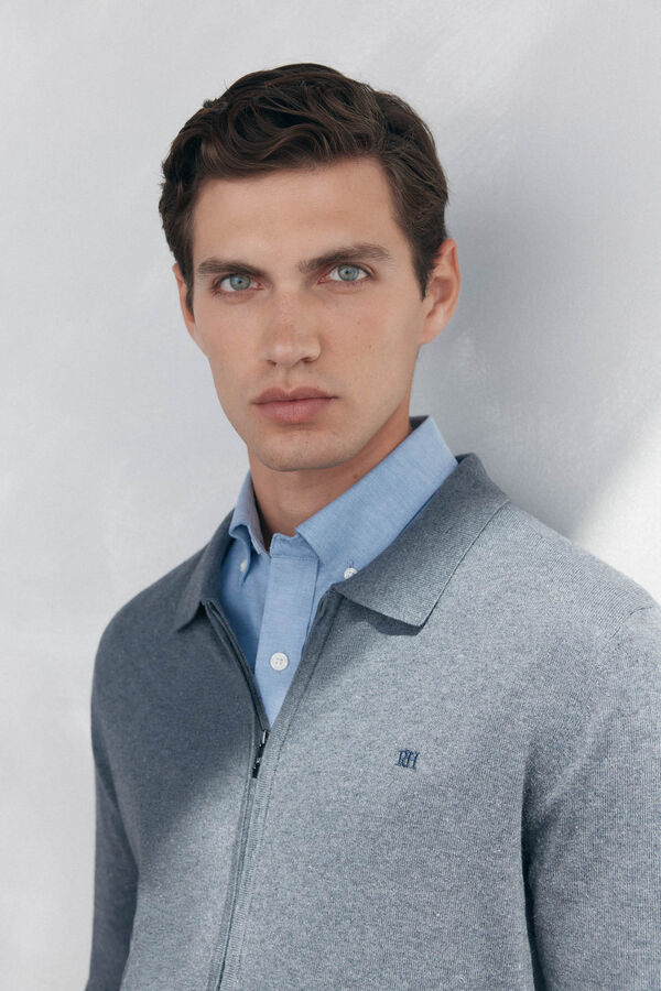 Pedro del Hierro Casaco de malha Cizento
