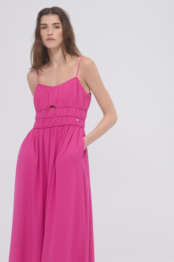 Pedro del Hierro Vestido franzes viscosa Coral