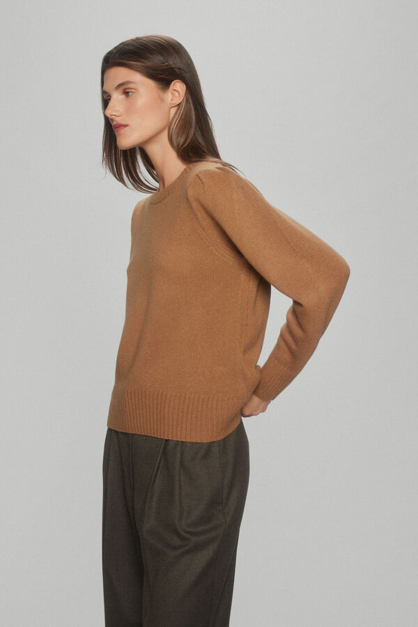 TFP by Tamara Falc&oacute; Jersey frunces lana cashmere Beige