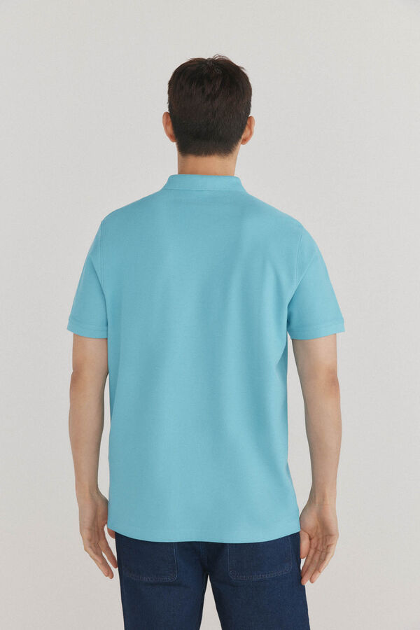 Pedro del Hierro Polo b&aacute;sico piqu&eacute; Turquesa