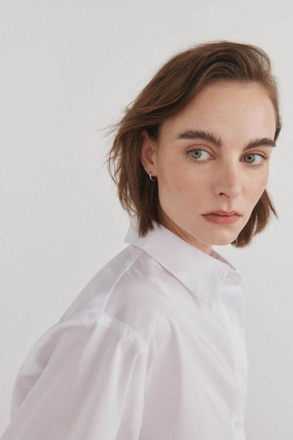Pedro del Hierro Camisa gola lapela Ecru