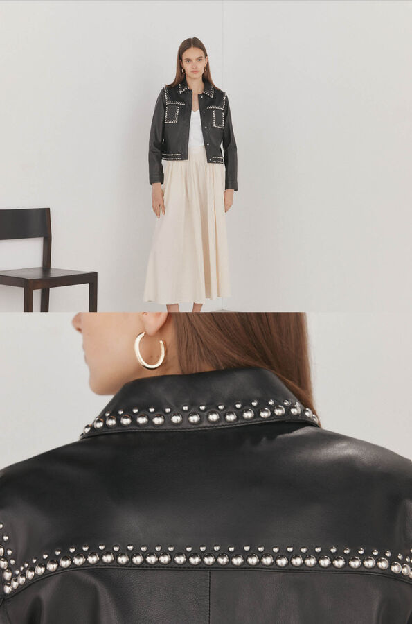 Pedro del Hierro Jaqueta cravejada Preto