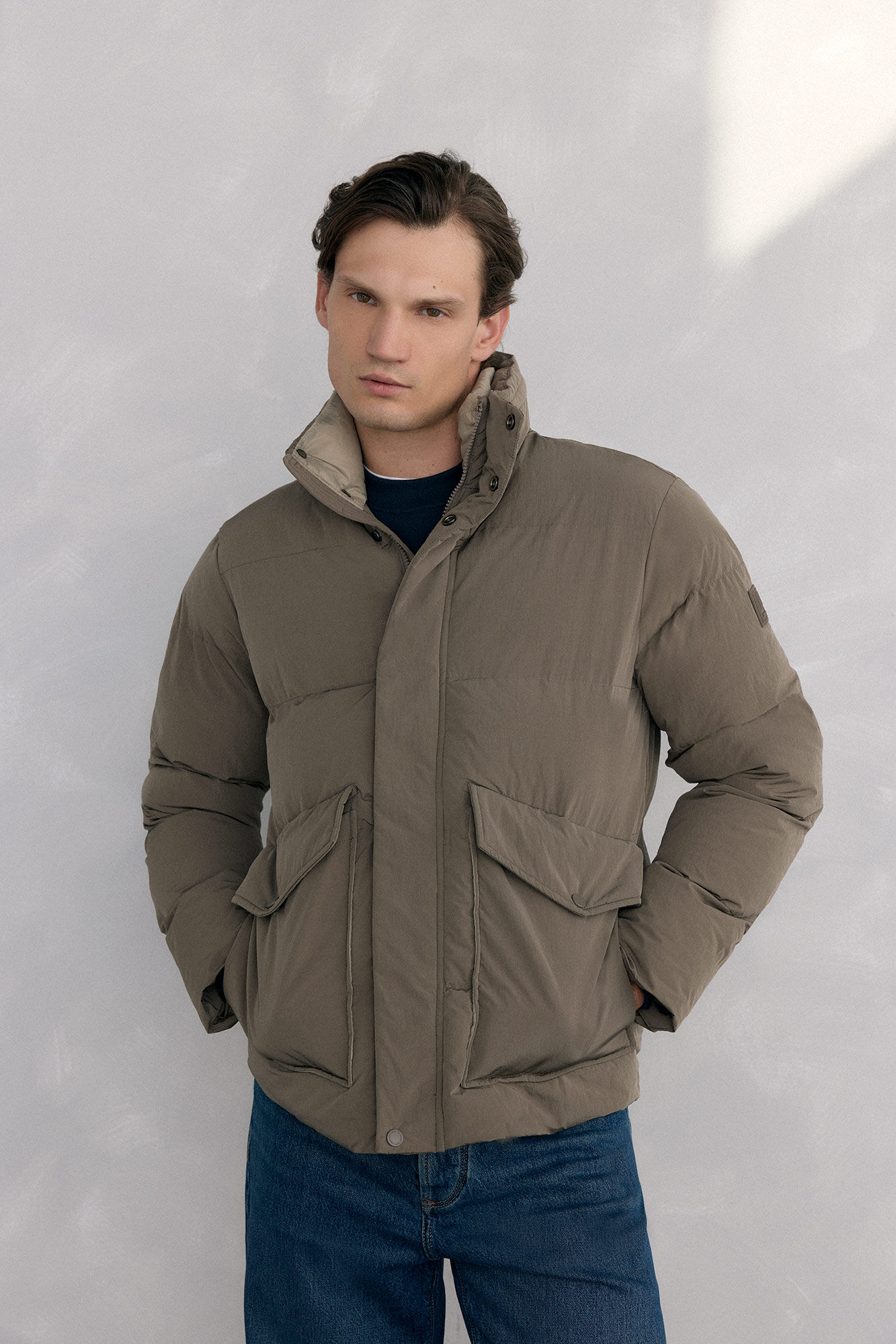 Pedro del Hierro Jaqueta acolchoada com detalhe de bolso