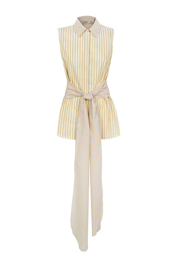 TFP by Tamara Falcó Blusa de rayas combinada Amarillo