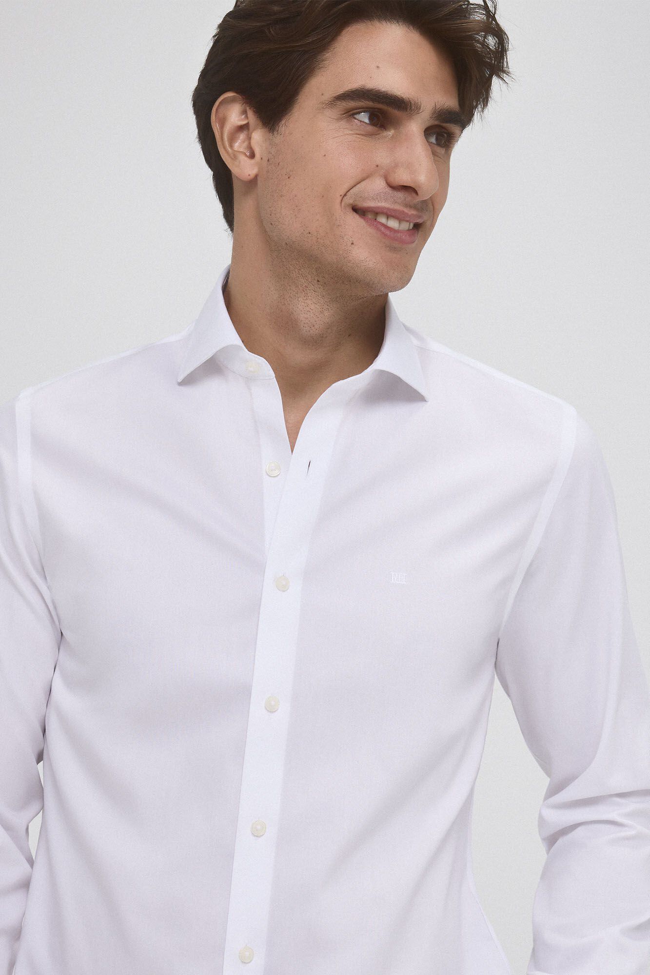 Pedro del Hierro Camisa &agrave; medida sem ferro e resistente a n&oacute;doas