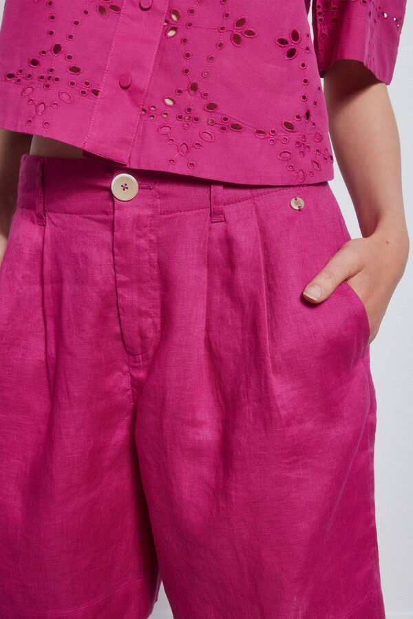 Pedro del Hierro Bermuda lino Coral