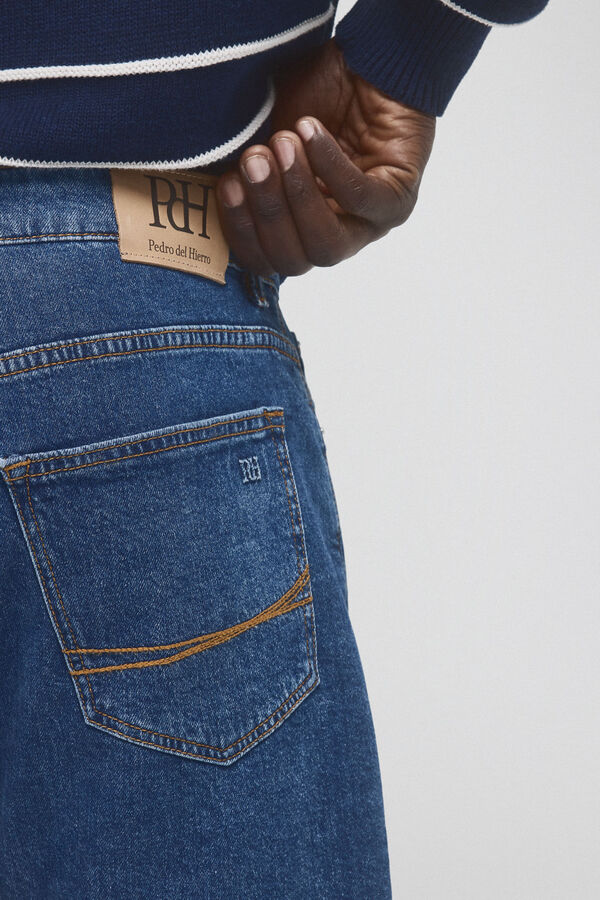 Pedro del Hierro Bermuda vaquera super ligera Azul