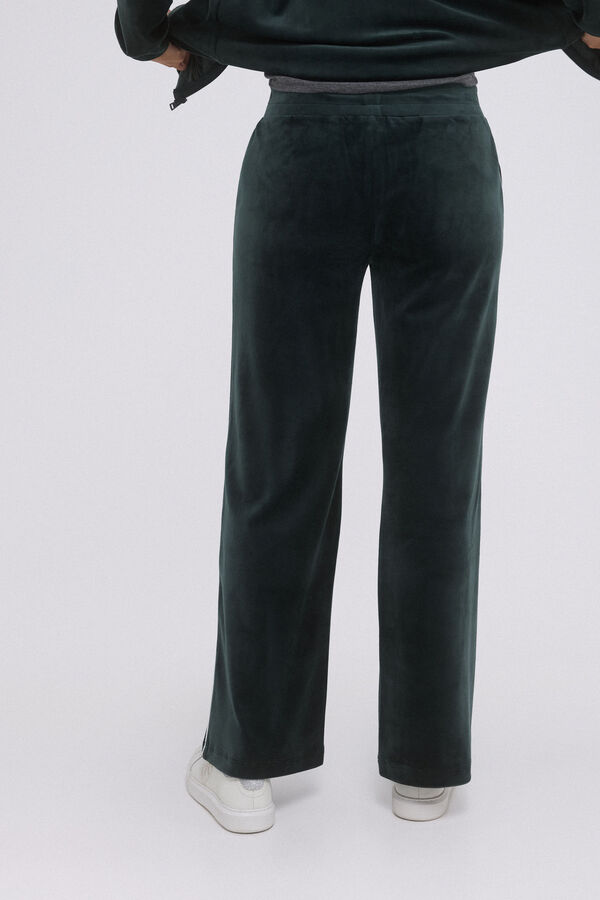 Pedro del Hierro Cal&ccedil;as de tecido de veludo Verde