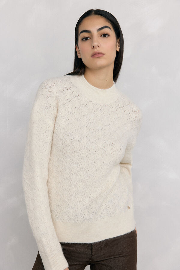 Pedro del Hierro Jersey oversize fantas&iacute;a Crudo