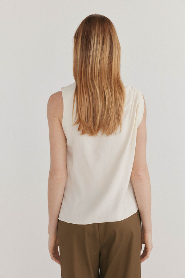 Pedro del Hierro Top detalle nudo Crudo