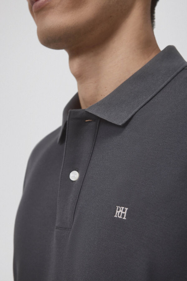 Pedro del Hierro Polo b&aacute;sico piqu&eacute; Gris