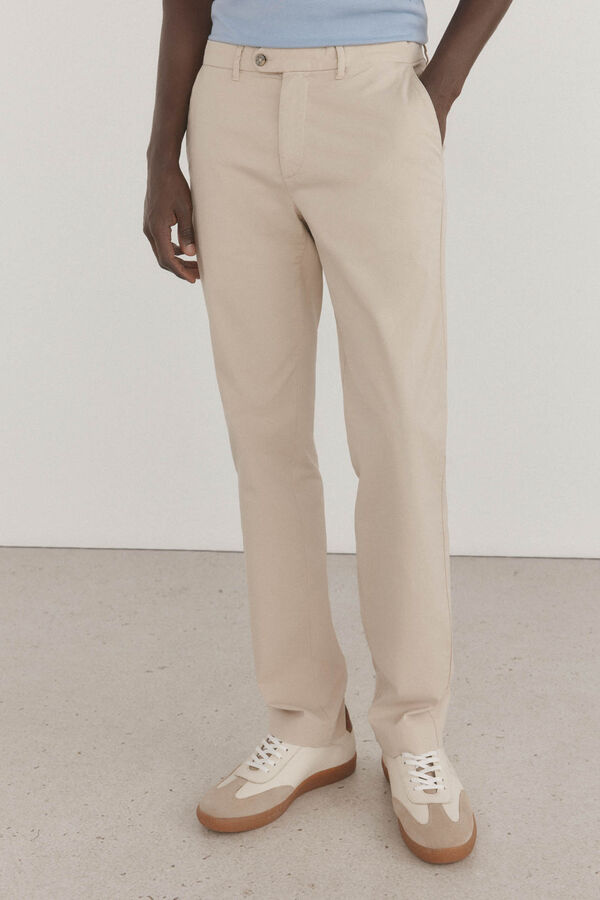 Pedro del Hierro Cal&ccedil;as cal&ccedil;as chino premium, regular fit Beige