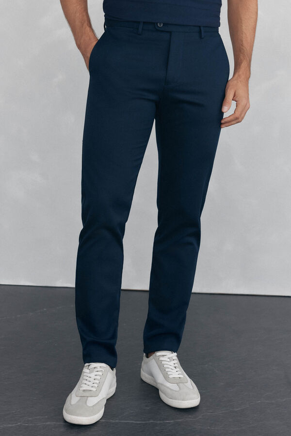 Pedro del Hierro Cal&ccedil;a cal&ccedil;as chino com estampa slim fit Azul
