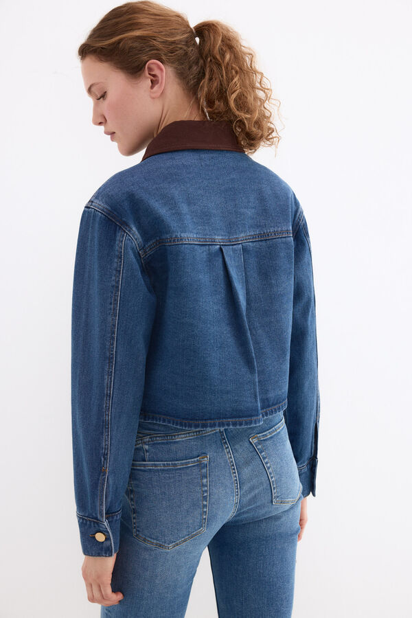 Pedro del Hierro Casaco em denim Azul