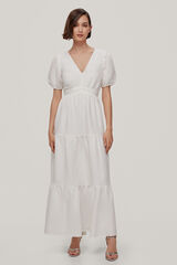 TFP by Tamara Falc&oacute; VERONICA. VESTIDO ESCOTE ESPALDA. Branco