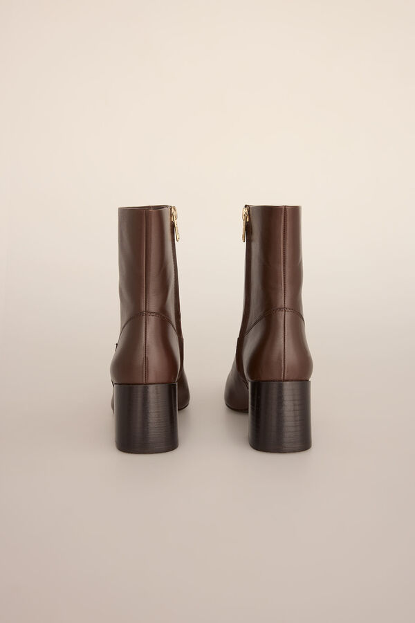 Pedro del Hierro Bota de salto em Botins napa Marrom