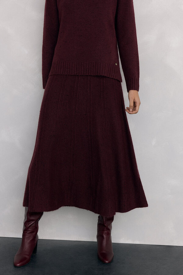 Pedro del Hierro Saia de malha Bordeaux