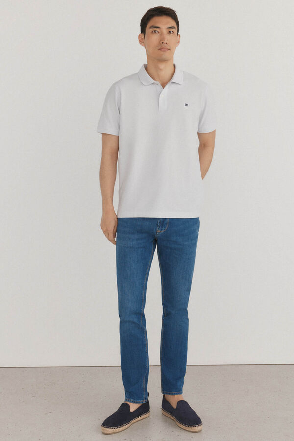 Pedro del Hierro Polo b&aacute;sico piqu&eacute; Cizento
