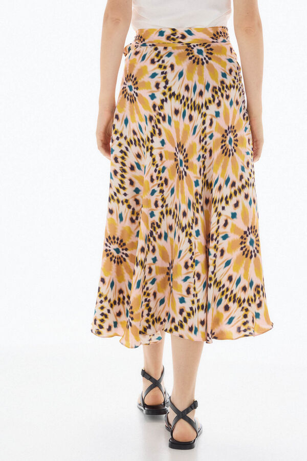 TFP by Tamara Falcó Falda pareo estampada Amarillo