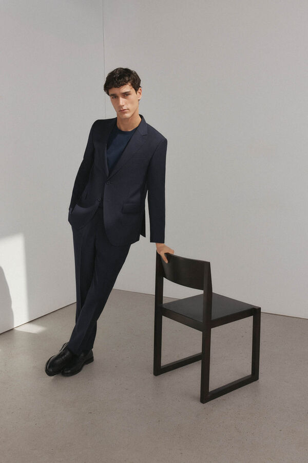 Pedro del Hierro Blazer azul-marinho slim fit Azul