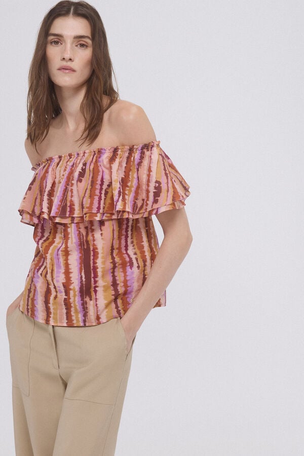 Pedro del Hierro Top off shoulders estampado Varios