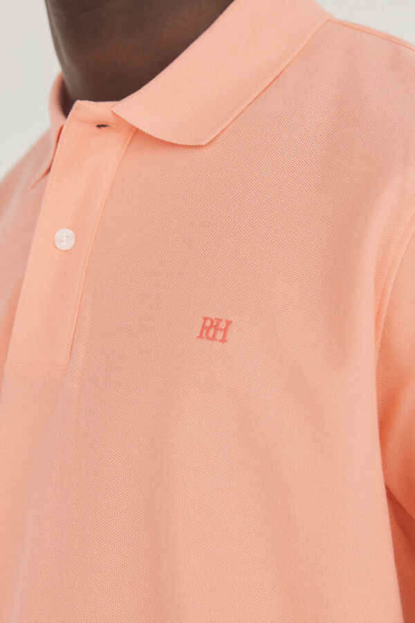 Pedro del Hierro Polo b&aacute;sico piqu&eacute; Laranja