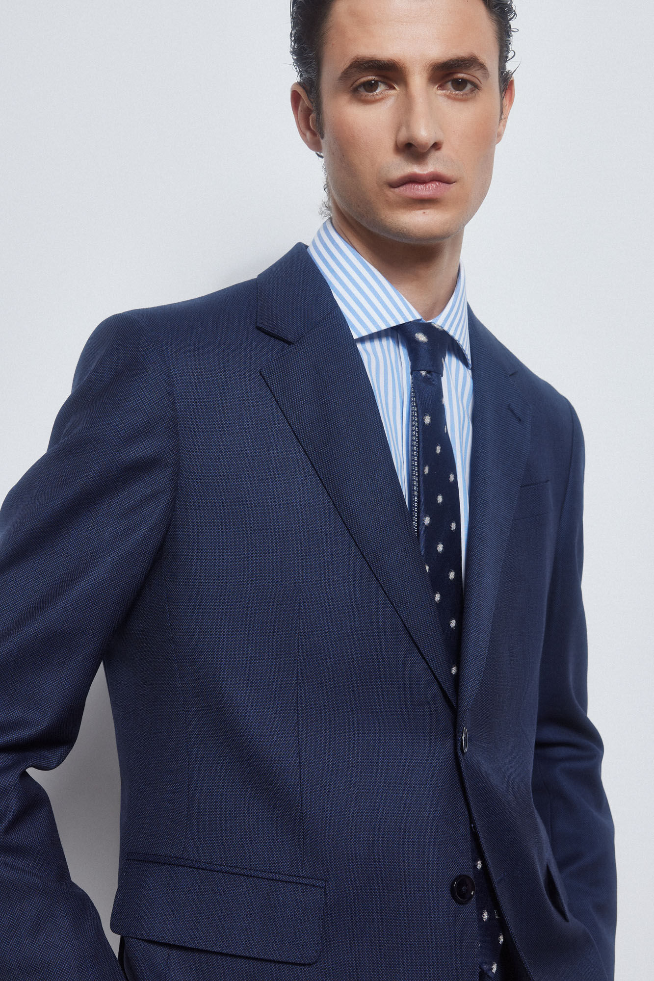 Pedro del Hierro Americana ojo perdiz bi-stretch slim