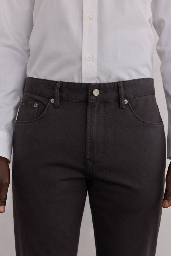 Pedro del Hierro Pantal&oacute;n 5 bolsillos color slim fit Gris