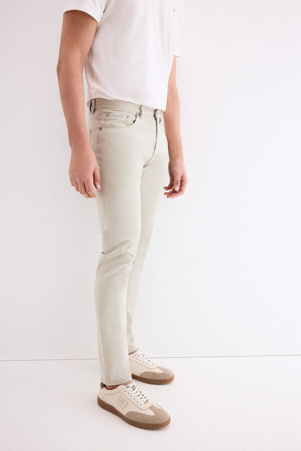 Pedro del Hierro Pantal&oacute;n 5 bolsillos slim Gris