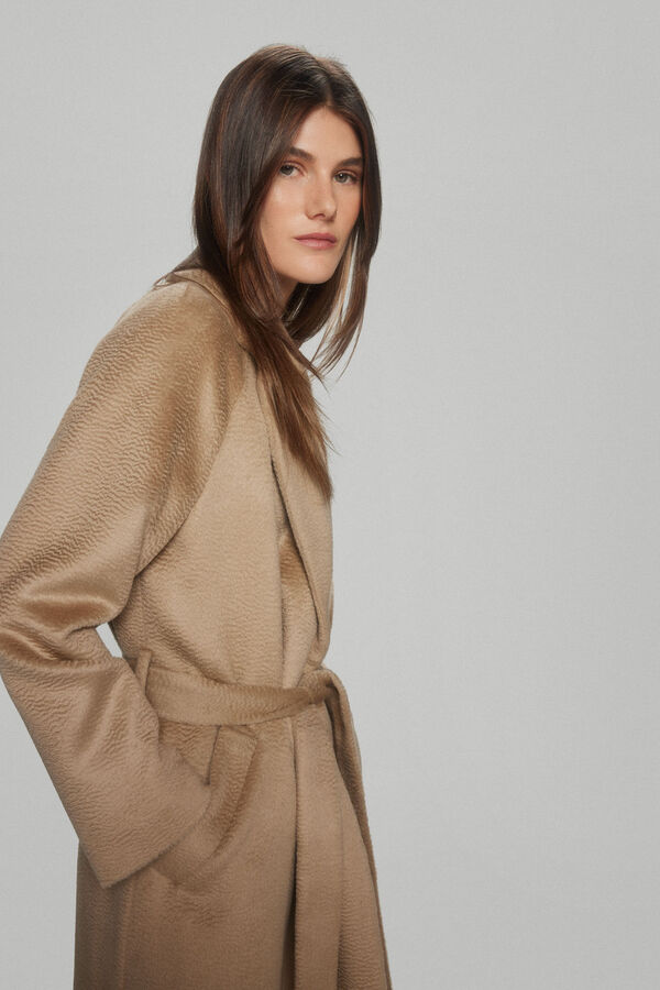 TFP by Tamara Falc&oacute; Abrigo doble botonadura Beige