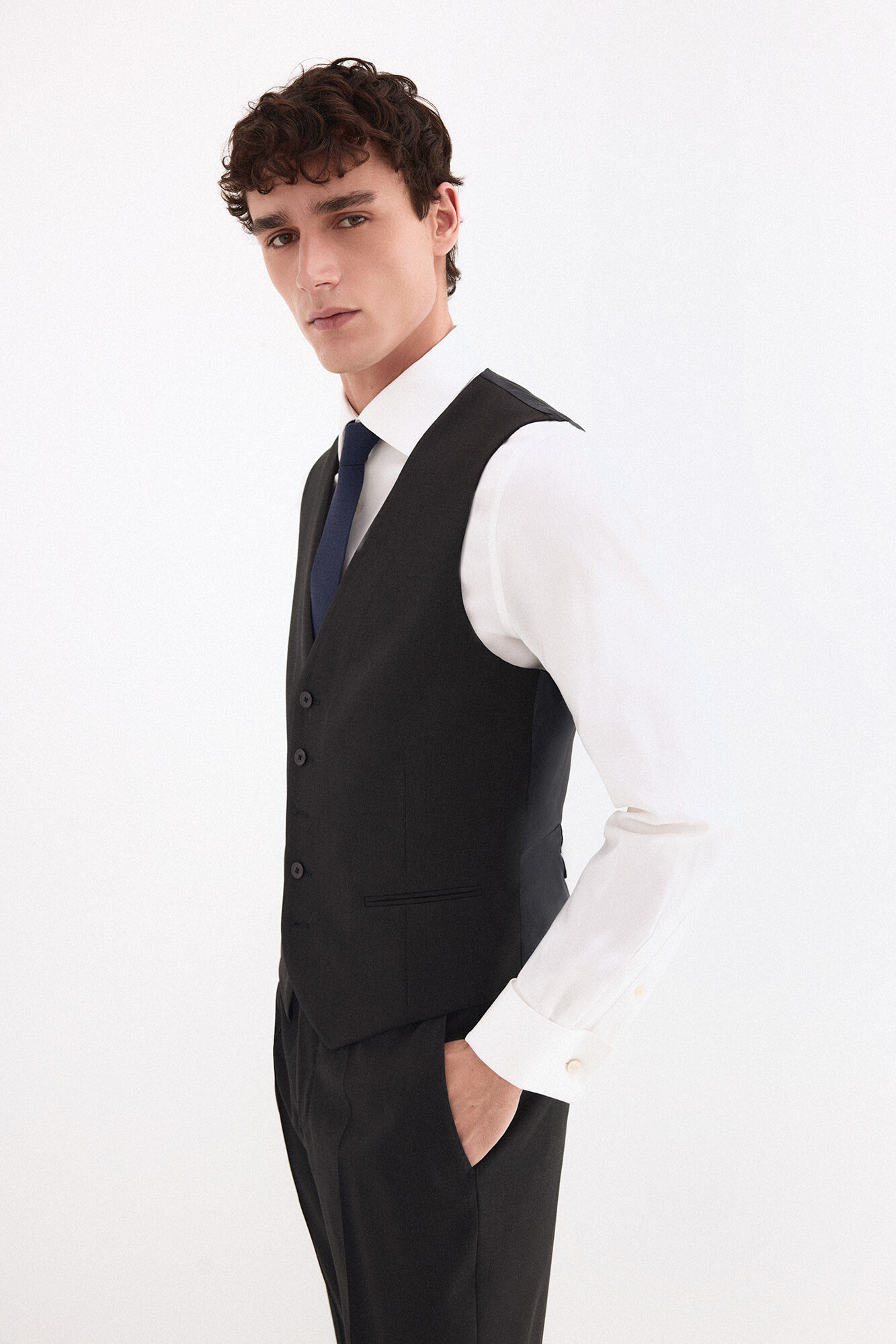 Pedro del Hierro Chaleco tailored liso