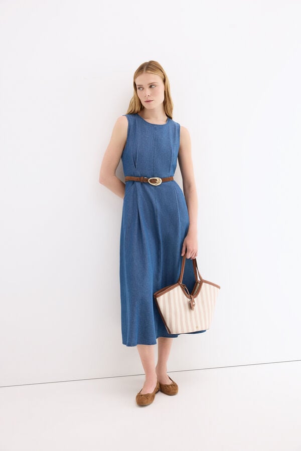 Pedro del Hierro Vestido denim Azul