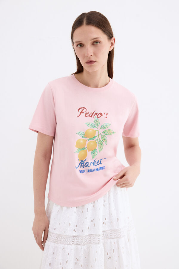 Pedro del Hierro T-shirt estampada pedro Rosa