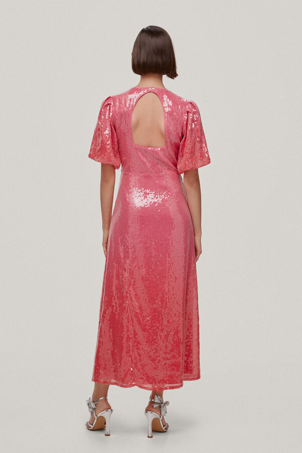 TFP by Tamara Falc&oacute; ANNA. VESTIDO LENTEJUELAS TIE DYE. Rosa