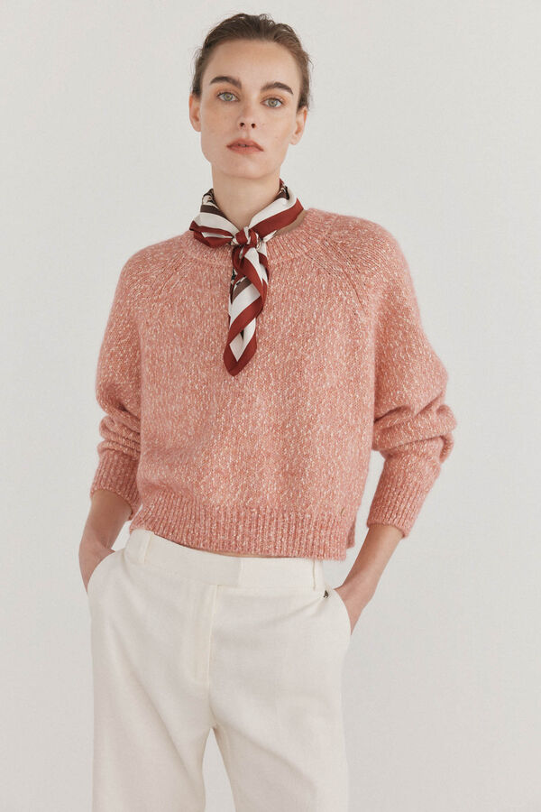 Pedro del Hierro Jersey jaspeado oversize Rosa