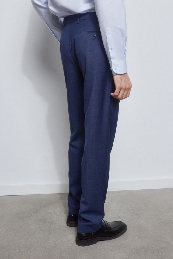 Pedro del Hierro Cal&ccedil;as azuis tailored Azul