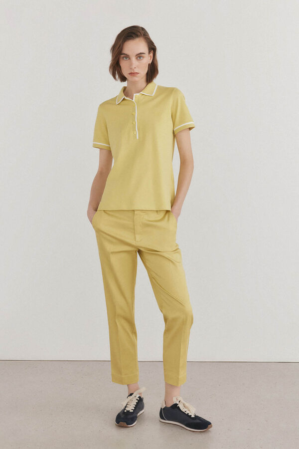 Pedro del Hierro Polo liso manga corta Verde