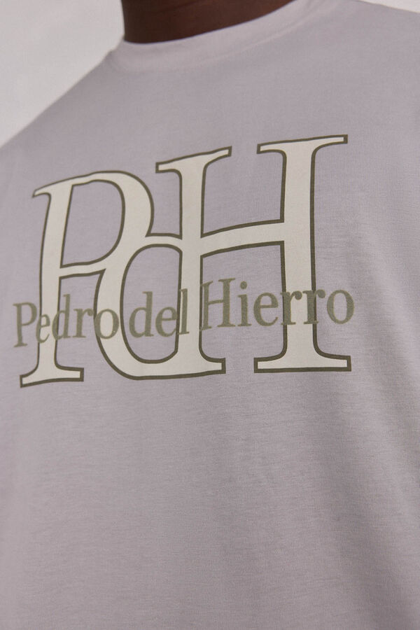 Pedro del Hierro Camiseta logo Gris