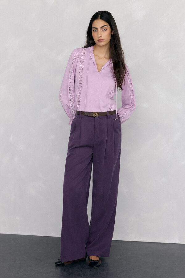 Pedro del Hierro Camiseta abullonada lazo Rosa