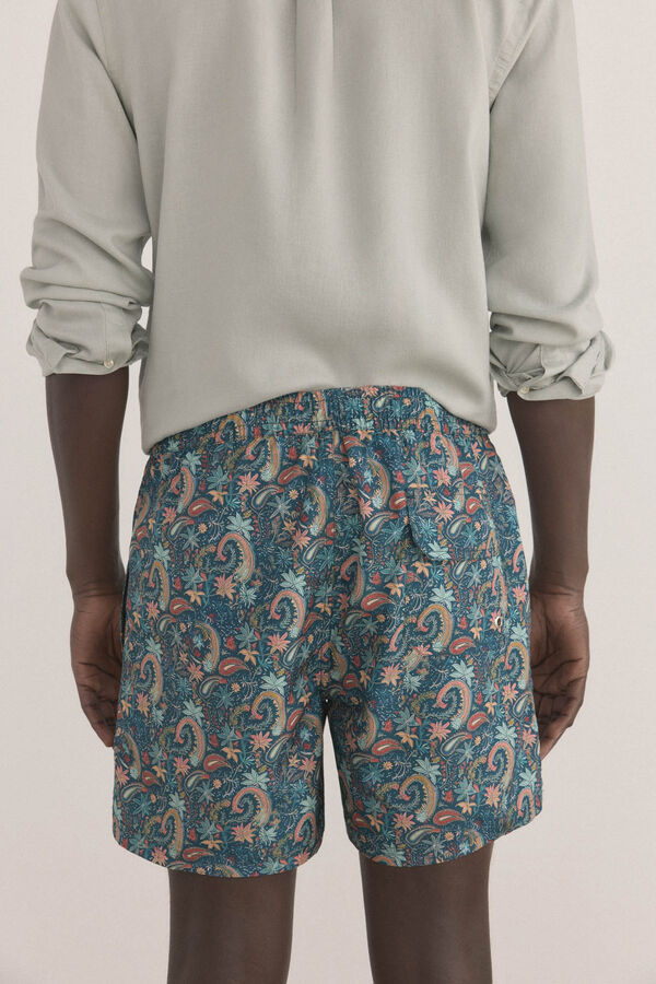 Pedro del Hierro Ba&ntilde;ador estampado floral grande Verde