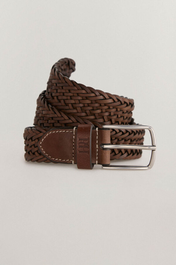 Pedro del Hierro Cinto esportivo de pele Marrom