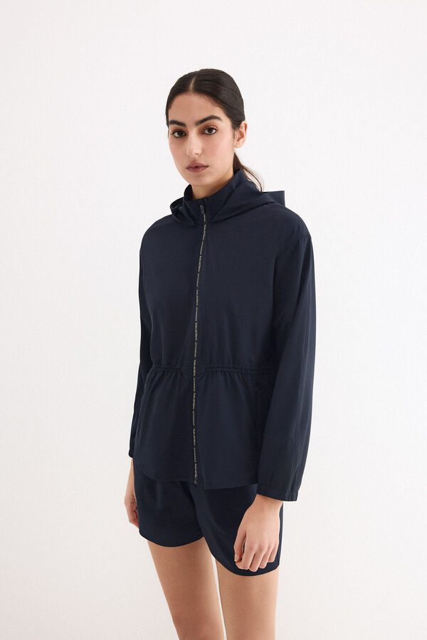 Pedro del Hierro Sudadera tejido t&eacute;cnico peplum Azul
