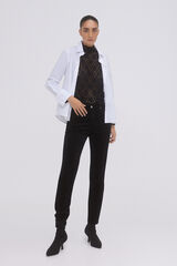 Pedro del Hierro Pantal&oacute;n terciopelo skinny fit Negro